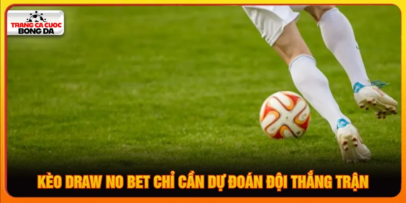 Kèo Draw No Bet người chơi chỉ cần dự đoán đội thắng